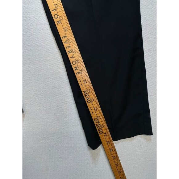 Combantant Gentlemen Mens Wool Dress Pants Flat Front Stretch Sz 32x32 Black - Picture 8 of 12